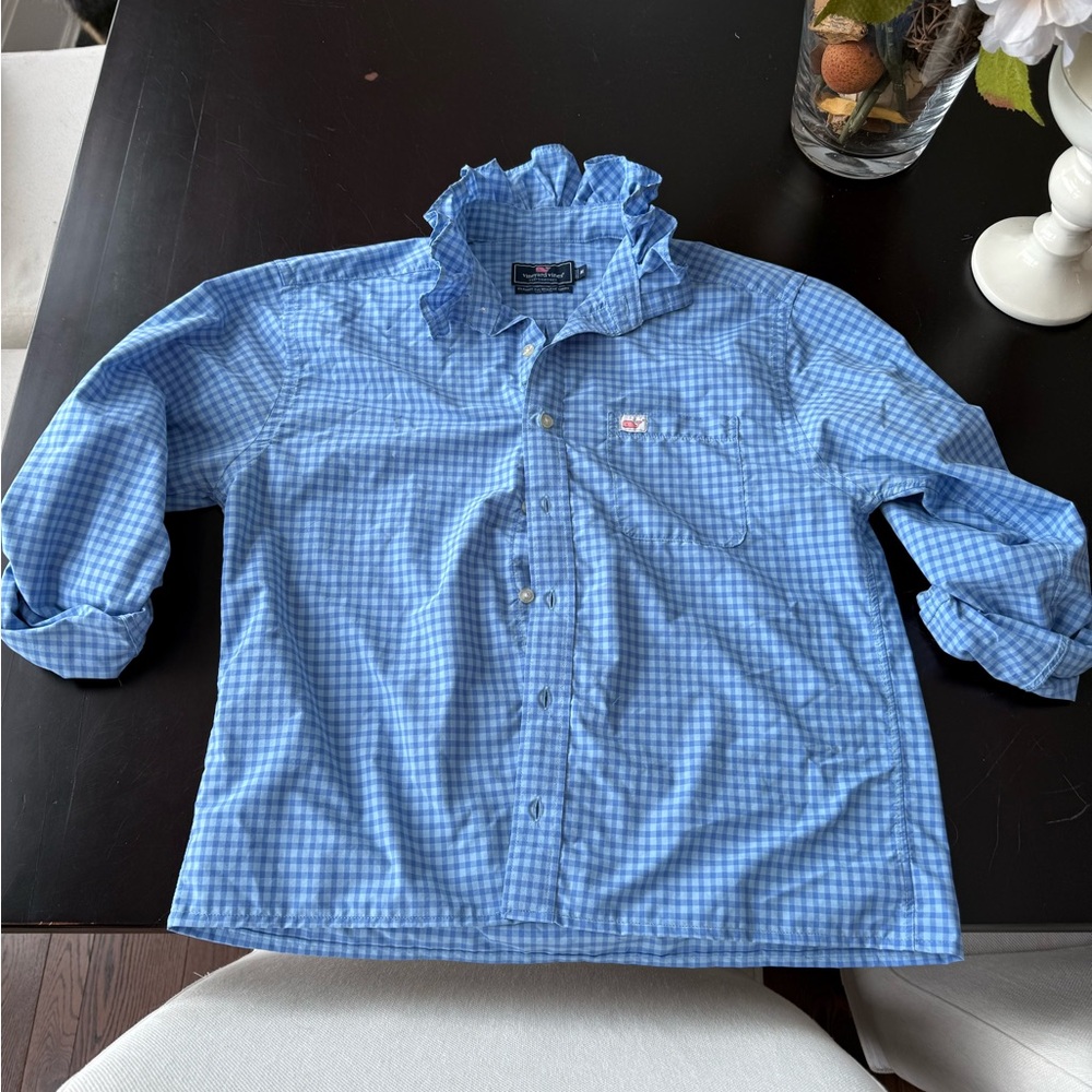 Upcycled dress shirt one of a kind
